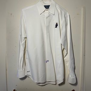 Ralph Lauren classic fit men’s teddy bear button down shirt. Size Large. Rare.